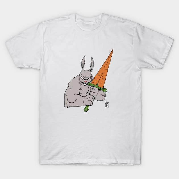 Bunny warrior T-Shirt by jonathanmor